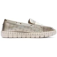 carmela mocasines oro para mujer
