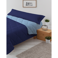 edredon nordico 300gr bicolor reversible cama 135140cm azul  azul  donegal collections
