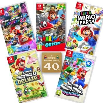 PROMOCIÓN MAR10 DAY 2026 ELIGE TU FAVORITO DE MARIO JUEGO FÍSICO NINTENDO SWITCH VERSIÓN ESPAÑOLA GARANTÍA EUROPEA EU WARRANTY     VERSIÓN ESPAÑOLA GARANTÍA EU
