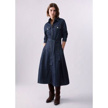 Liu Jo Vestidos Vestido largo chemisier en denim para mujer
