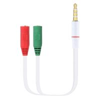 pccom essential cable adaptador audio jack 35 mm macho 4 pin to 2x audio jack 35 mm hembra 3 pines