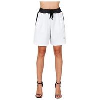 wolm short pantaloncino basket inserto traforato white 21pew177 para mujer