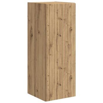 Mueble De Tv Montado En La Pared 30 X 31 X 80 Cm Roble Artisan Vidaxl