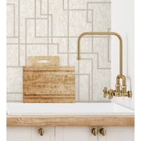 papel pintado vinilico lavable moderno de lineas geometricas con relieve - allure lines 681631 de gaulan - rollo de 10 m x 106 m