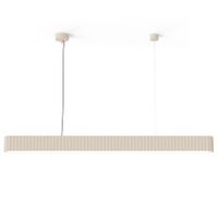lampara colgante led yeso beige regulable 120 cm