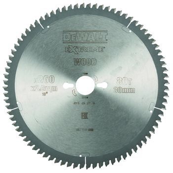 Dewalt Dt4280-qz - Hoja Para Sierra Circular Estacionaria 260x30mm 80d