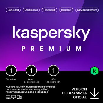 Kaspersky Premium Total Security 1 Dispositivo Licencia Digital 1 Año