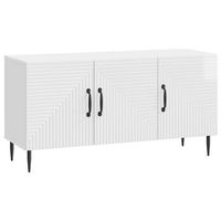 mueble de tv brillante 99 x 345 x 50 cm madera de ingenieria vidaxl
