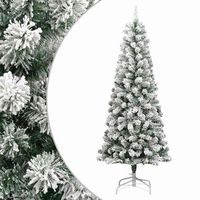 arbol de navidad  decoraciones de navidad artificial con bisagras y nieve flocada 180 cm cfw572125