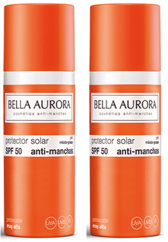 Bella Aurora Gel Protector Solar SPF50 Piel Mixta Grasa 2x50 ml