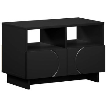 Soporte De Tv 60 X 34,5 X 40 Cm Negro Madera De Ingeniería Vidaxl
