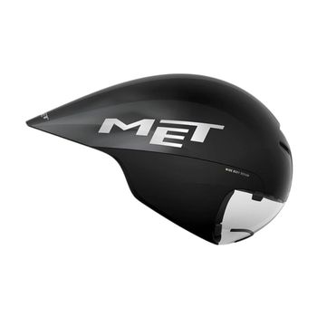 Casco MET Drone Wide Body II Negro Metalico Brillo, Talla M (55-58 cm)