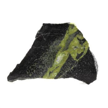 Epidote - Natural Pierre De Francia, Saint Laurent -de -chomousset - Raro Mineral Green, Epidote Vena En Anfibolita, 652.9 Cts - Certificado De