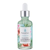flora  curl coconut mint scalp refresh pre-shampoo oil 50ml