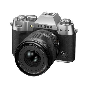 Cámara Mirrorless Fujifilm X-T50 40,2 MP 3x Zoom Óptico Sensor X-Trans CMOS 5 HR Kit 16-50mm WiFi Plata