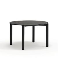 mesa de comedor redonda negra