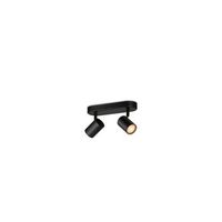 lampara de techo led regulable rgb smart wifibluetooth 49w dos focos wiz imageo negro