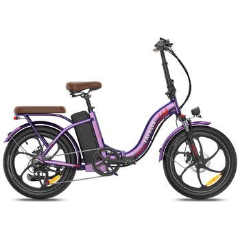 Bicicleta Eléctrica Urbana Plegable Fafrees F20+ Pro, 36v 250w 25ah, Púrpura Rosado
