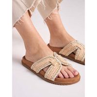 befree sandalias sandalias planas mirror-1002 para mujer