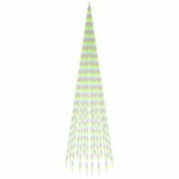 arbol de navidad en asta de bandera 1134 led de colores 800 cm vidaxl