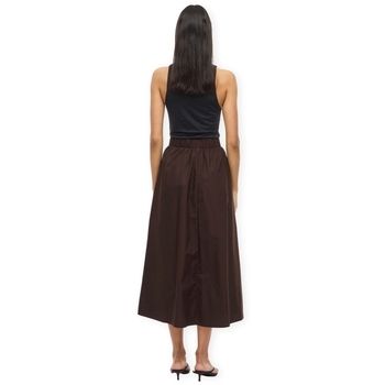 Vila Falda Noos Sophie Skirt - Coffee Bean para mujer