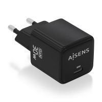 aisens asch-30w1p036-bk cargador gan 30w 1xusb-c pd30 qc40 negro