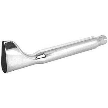 Silenciador de escape Paughco Fishtail largo cromado