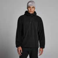 sudadera con capucha y cremallera 14 de felpa para hombre de mp - negro - xl