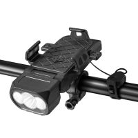 faro para bicicleta 3 en 1 con brillo de 500lm bateria de 3000mah impermeable ipx6 3 modos de luz soporte para telef