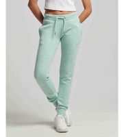 superdry para mujer w7010941a pantalon jogger con logotipo essential verde 36 casual deportivo algodon sostenible