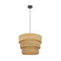 colgante triple smile 1xe27 marronmadera clara regx40x40 cm
