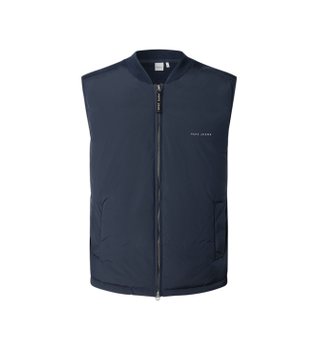 Pepe Jeans para hombre. PM7000002 Chaleco Pierce marino (L), Casual, Poliéster