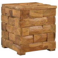 taburete de almacenamiento marron 40 x 40 x 45 cm vidaxl