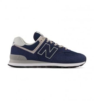 New Balance para hombre. ML574V3 Zapatillas 574 marino (44), Plano, Cordones, Casual