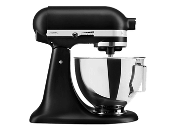 Robot amasador - KitchenAid 5KSM95PSEBM, 250 W, 4.3 l, 58-220 RPM, Cabezal Inclinable, Negro Mate