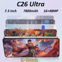 telefono movil k-touch c26 ultra smartphone android 15 pantalla de 73 pulgadas camara de 1648mp 22gb2tb bateria de 7800mah desbloqueo facial de fabrica version global telefonos celulares