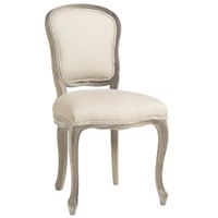 silla de comedor de lino 100 y fresno