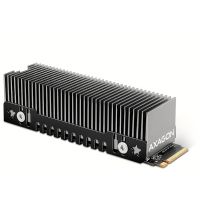 axagon clr-m2xt disipador de calor m2 ssd 80mm ssd alu body height 24mm