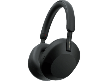 Auriculares inalámbricos - Sony WH-1000XM5B, Estuche rígido, Cancelación ruido, 30h, Hi-Res, Carga Rápida, Llamada Nítida, Bluetooth, Diadema, Negro