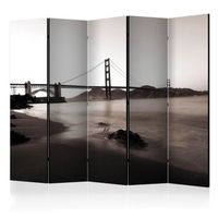 biombo - san francisco golden gate bridge in black and white ii 225x172 cm