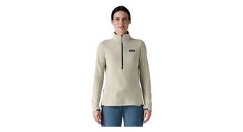 Forro polar patagonia r1 air zip neck blanco para mujer