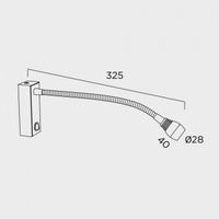 aplique de pared led lula 3w