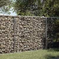 cesta de gaviones  gavion para piedras  gavion decorativo con cubierta hierro galvanizado 100x50x100 cm cfw698002