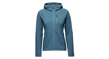 Sudadera con capucha para mujer black diamond coefficient storm hoody azul