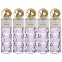 pack de 5 eau de parfum mujer saphir apple 200ml