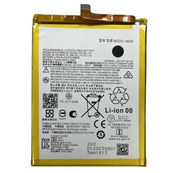 Bateria interna ND40 compatible para Motorola EDGE 30 Moto 4020mAh repuesto