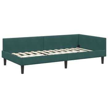 Estructura De Cama Esquinera Manual Verde Oscuro 100 X 200 Cm