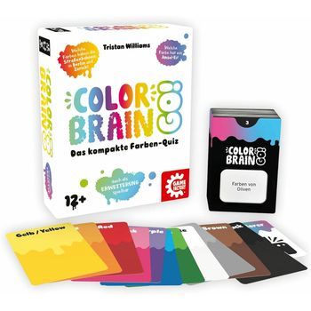 Game Factory Brain Go, El Compacto Concurso De Colores, Ampliación, Juego De Preguntas Para 2 A 6 Jugadores, A Partir De 12 Años, Medium (646294)