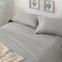 juego de sabanas 100 algodon 300 hilos diseno tacto y caida excepcional 135 x 190200 cm - gris - burrito blanco