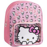 hello kitty mochila mochila infantil metalizada rosa para nina